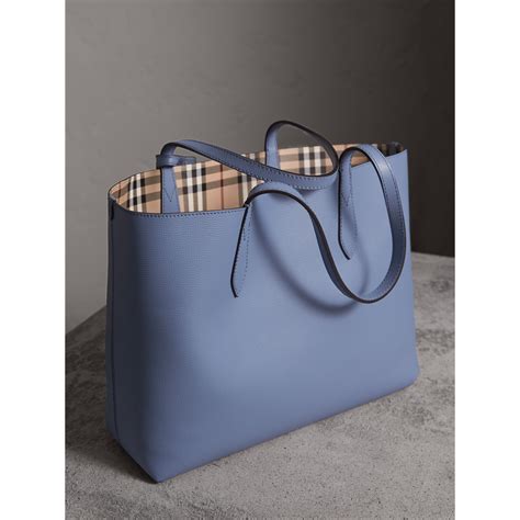 burberry reversible tote blue|burberry haymarket tote price.